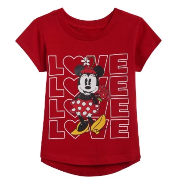 Disney Other - 3/$13🌷 Girl’s Minnie Love Tee